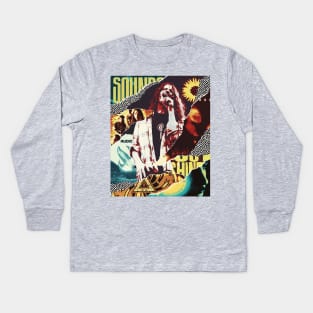 Grunge Collage Kids Long Sleeve T-Shirt